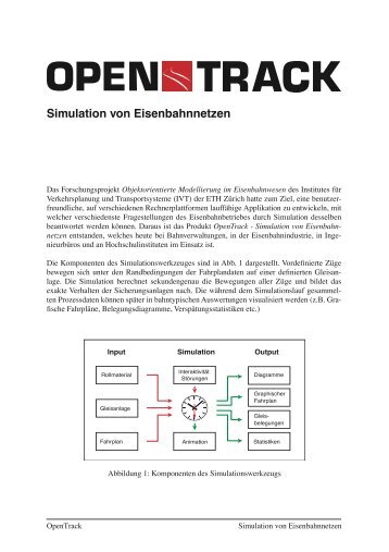Simulation von Eisenbahnnetzen - OpenTrack