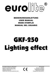 EUROLITE GKF-250 User Manual