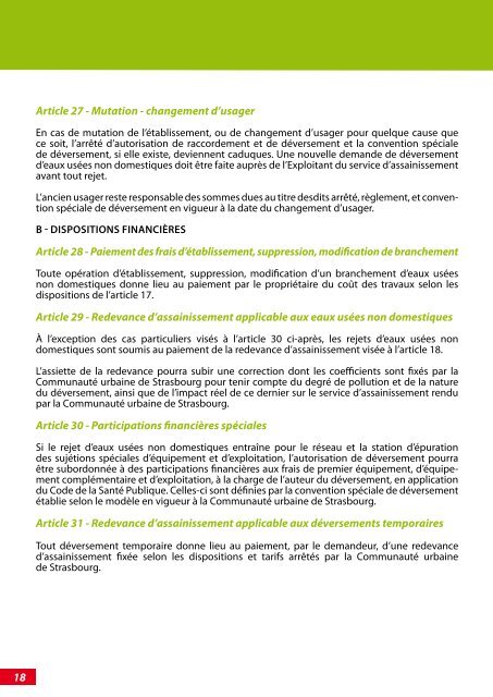 Règlement d'assainissement collectif - Strasbourg