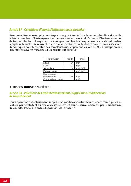 Règlement d'assainissement collectif - Strasbourg