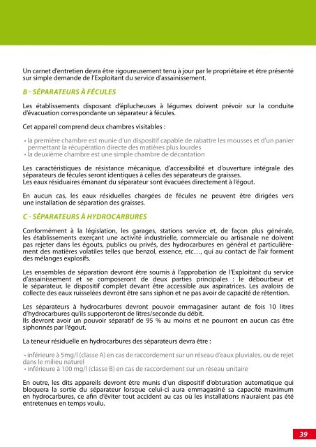 Règlement d'assainissement collectif - Strasbourg