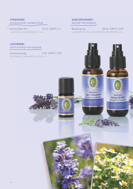 PRIMAVERA Katalog Aromatherapie als PDF anzeigen! - Aromashop