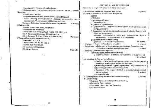 Syllabus for TYBSc. ZOOLOGY - North Maharashtra University