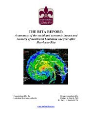 THE RITA REPORT: - Louisiana Recovery Authority