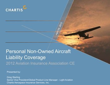 Aerospace - Aviation Insurance Association Annual Conference