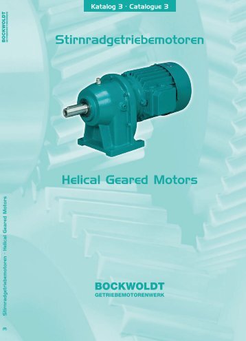 Dokumentation Stirnradgetriebe CB - ASSAG :: Antriebstechnik