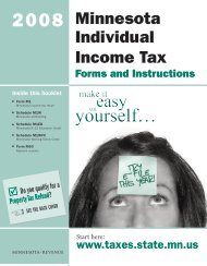 2008 M1 Individual Income Tax Instructions - Minnesota Department ...