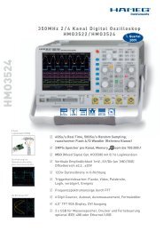 350MHz 2/4 Kanal Digital Oszilloskop HMO3522/HMO3524