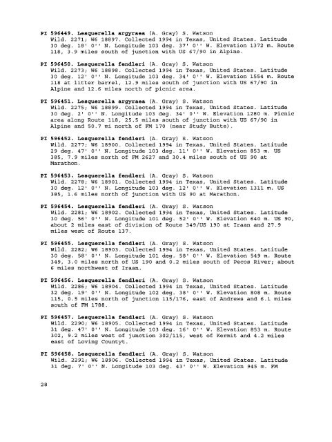 Plant Inventory No. 206, Part I - Germplasm Resources Information ...