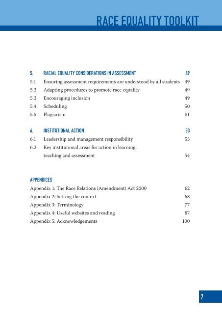 Race Equality Toolkit 2006.pdf - Universities Scotland