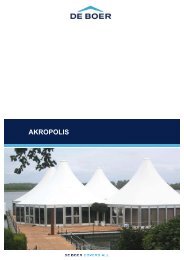 Akropolis-Zelt - De Boer