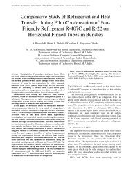 Comparative Study of Refrigerant and Heat Transfer ... - Nuicone.org