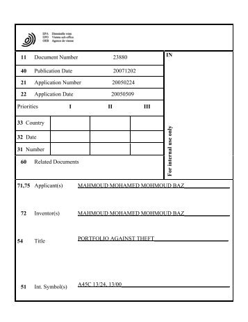 11 Document Number 23880 40 Publication Date 20071202 21 ...