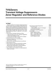 TVS/Zeners Transient Voltage Suppressors Zener Regulator and ...