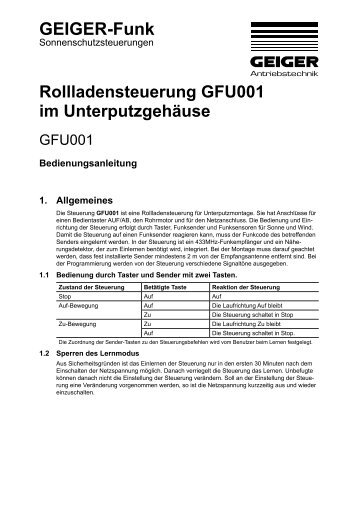 GEIGER-Funk - Geiger Antriebstechnik