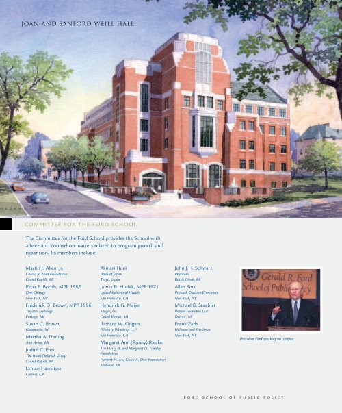 SPP Brochure 8-04 - Gerald R. Ford School of Public Policy ...