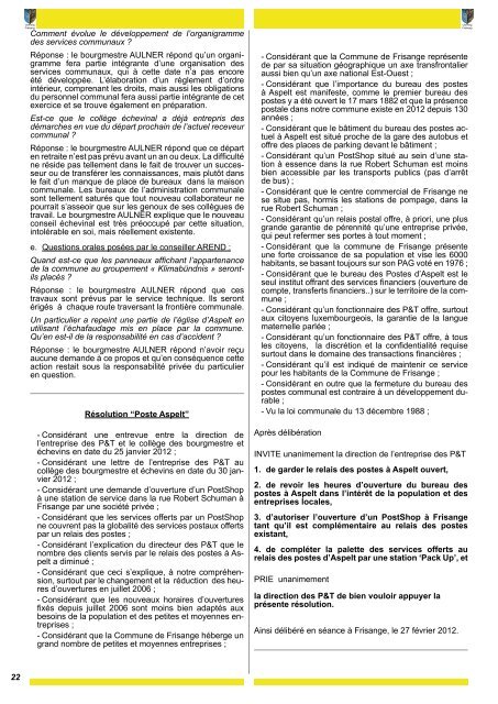 2012 / 1 - Administration-Communale-de-Frisange