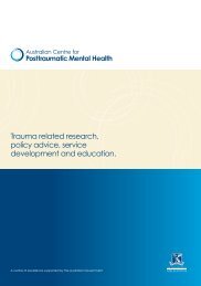 ACPMH brochure - Australian Centre for Posttraumatic Mental Health