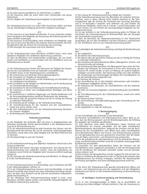 Amtsblatt vom 25.02.2010 (KW 8) - Gemeinde Böhl-Iggelheim