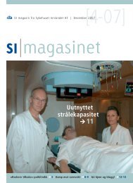 SI Magasinet nr 4-2007 - Sykehuset Innlandet HF