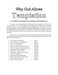 Why Does God Allow Temptation - NetBibleStudy.com