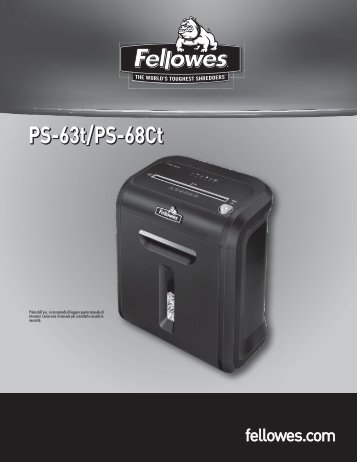 PS-63t/PS-68Ct - Fellowes