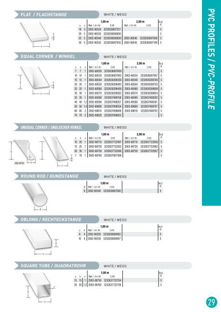 DECORATIVE SHEET METALS / GLATT- UND PRäGEBLECHE