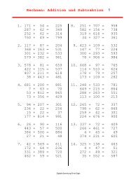 Rechnen: Addition und Subtraktion 1