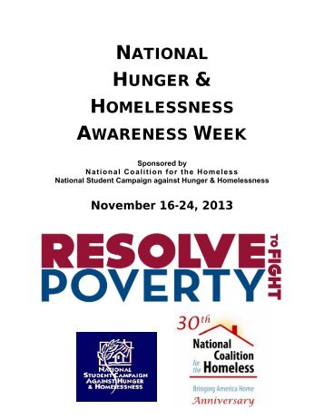 Hunger & Homelessness Awareness Week Manual - National ...