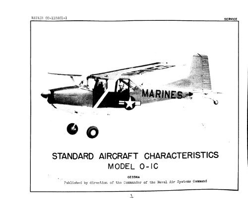 STANDARD AIRCRAFT CHARACTERISTICS MODEL O IC standard-aircraft-characteristics-model-o-ic