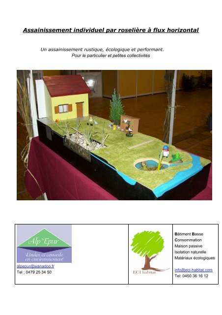 Assainissement individuel par roselière à flux  horizontal - ECI Habitat