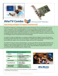 AVerTV Combo G2 datasheet-WHITE BOX (f).ai - AVerMedia