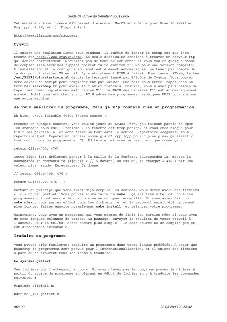Guide de Survie du DÃ©butant sous Linux - resoo.org