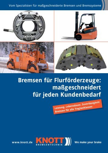 Bremsen für Flurförderzeuge: maßgeschneidert für jeden ... - Knott