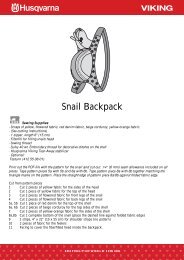 Snail Backpack - Sewing.org