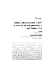 Feedback linearization control of systems with singularities: a ball ...