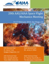 20th AAS/AIAA Space Flight Mechanics Meeting