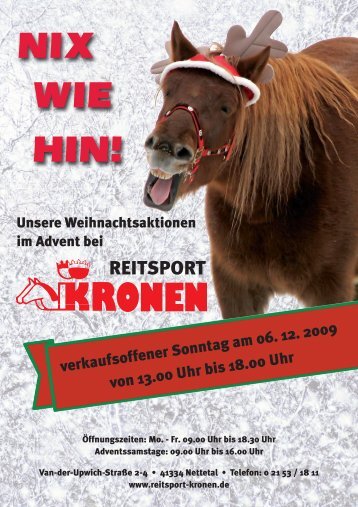 Rabatte auf alle vorrätigen Pferde - Reitsport Kronen