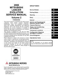 2006 mitsubishi lancer evolution service manual - EvoScan