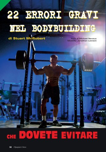 22 errori gravi nel bodybuilding (PDF) - Olympian's News