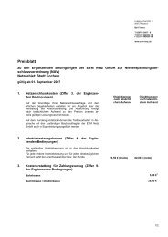 Preisblatt EVM Strom 051110 - EVM Netz