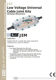 Prysmian JST Low Voltage Universal Cable Joint Kits - E-Tech ...