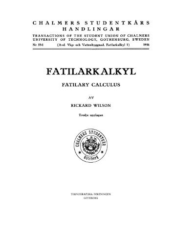 Fatilarkalkyl