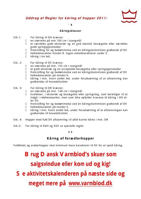 katalog til print - Dansk Varmblod