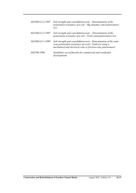 construction and refurbishment of earthen irrigation channel banks