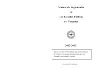 Policy handbook 2012-13 Spanish doc.pmd - Worcester Public ...