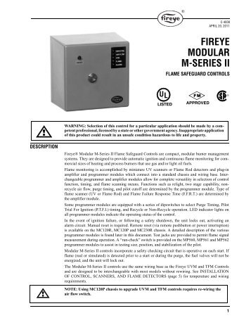 fireye modular m-series ii - Categories On Acme Control Service, Inc.