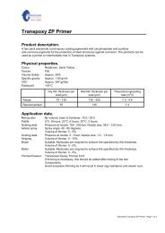 Product Data Sheet Transpoxy ZP Primer - Transocean Coatings