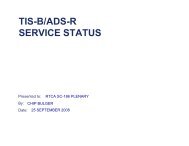 TIS-B/ADS-R SERVICE STATUS - FAA