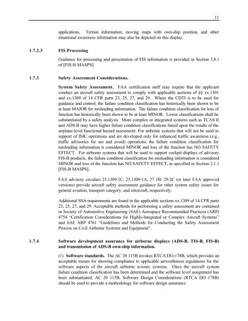 Interim Guidance for UAT Avionics Operating with Safe Flight 21 ...